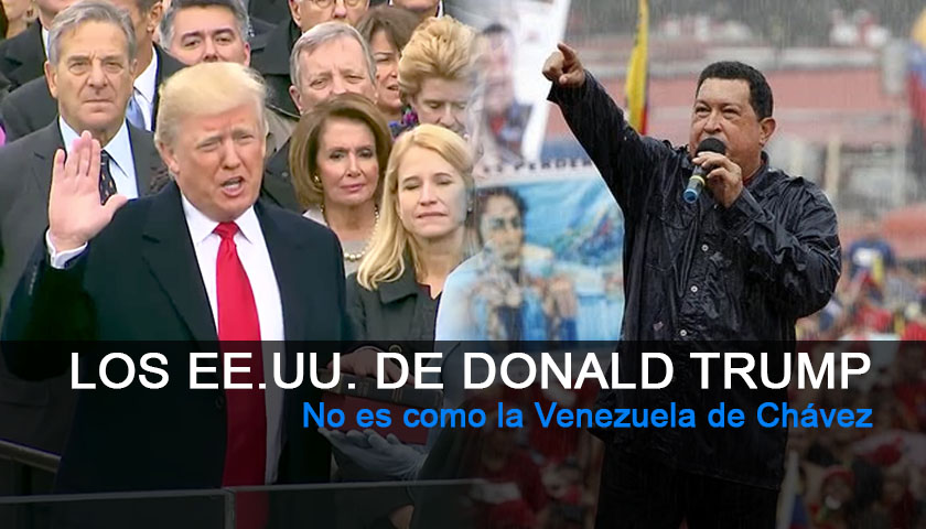 Los Estados Unidos de Donald Trump. No es como la Venezuela de Chávez