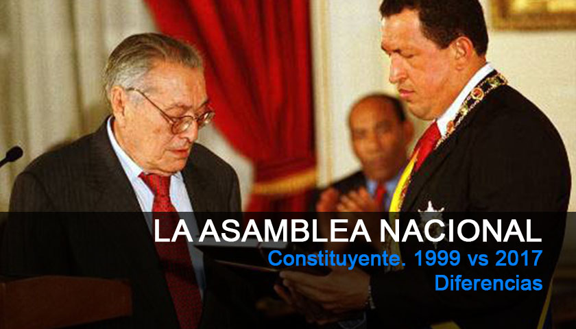 Asamblea Nacional Constituyente. 1999 vs 2017: Diferencias