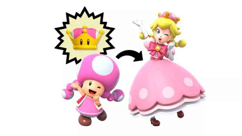 Peachete Nintendo Origen de Bowsette