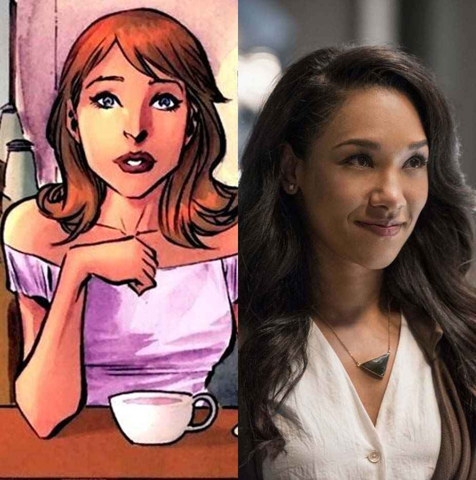 Iris West Comic vs Serie de TV Candice Patton