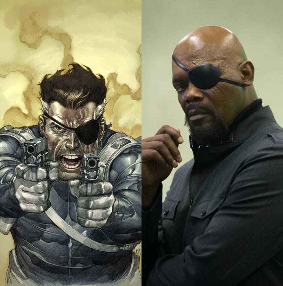 Nick Fury Marvel Comic Cine Samuel L. Jackson