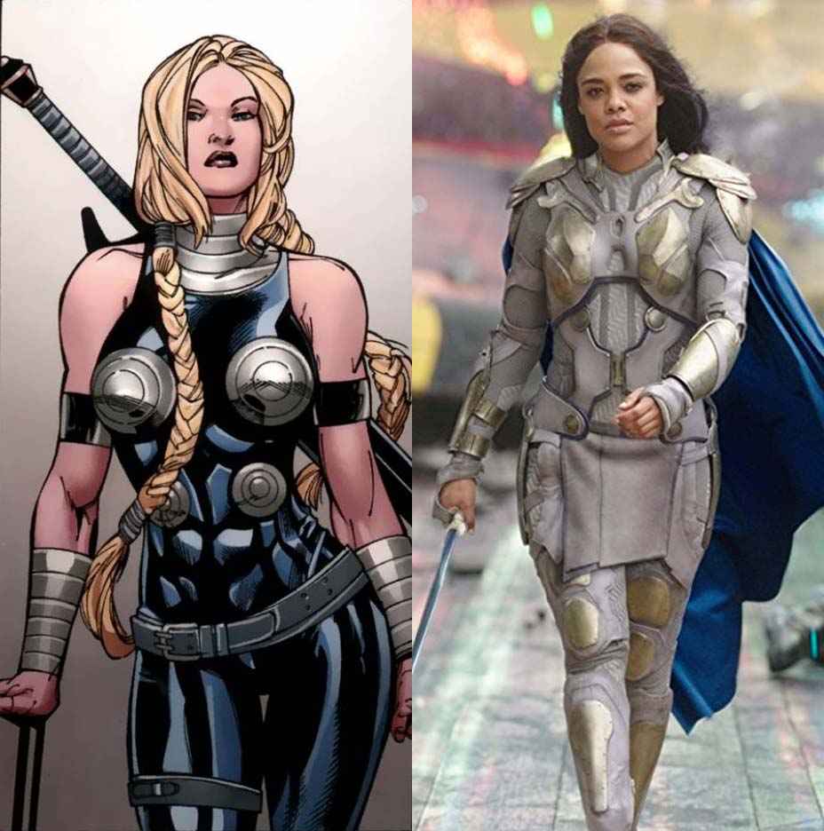 Valkyrie Comic Marvel vs Thor Ragnarok