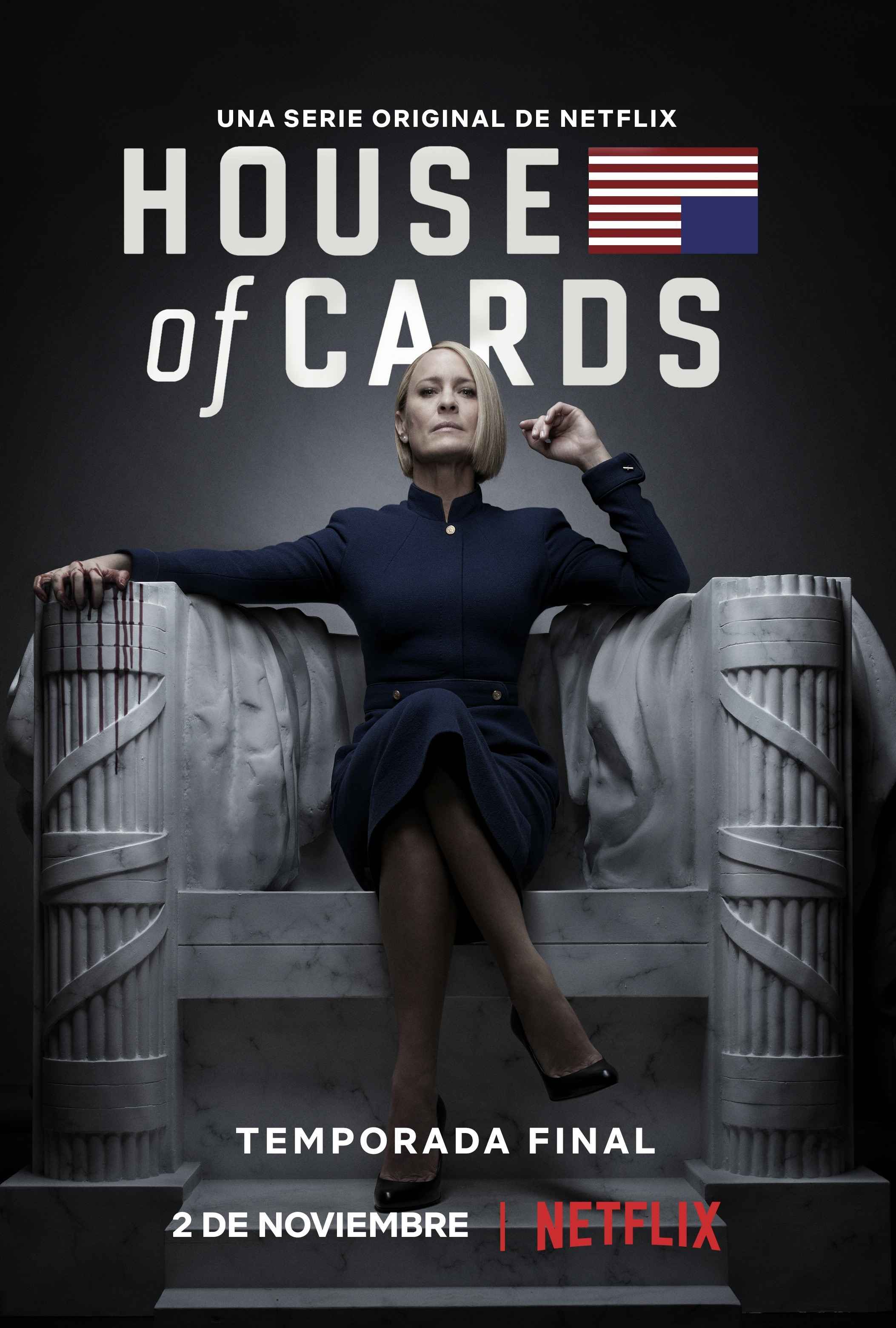 Claire Underwood Robin Wright House of Cards Poster Final