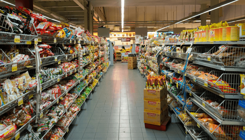 Supermercado lleno Supermarket full Plan Pais