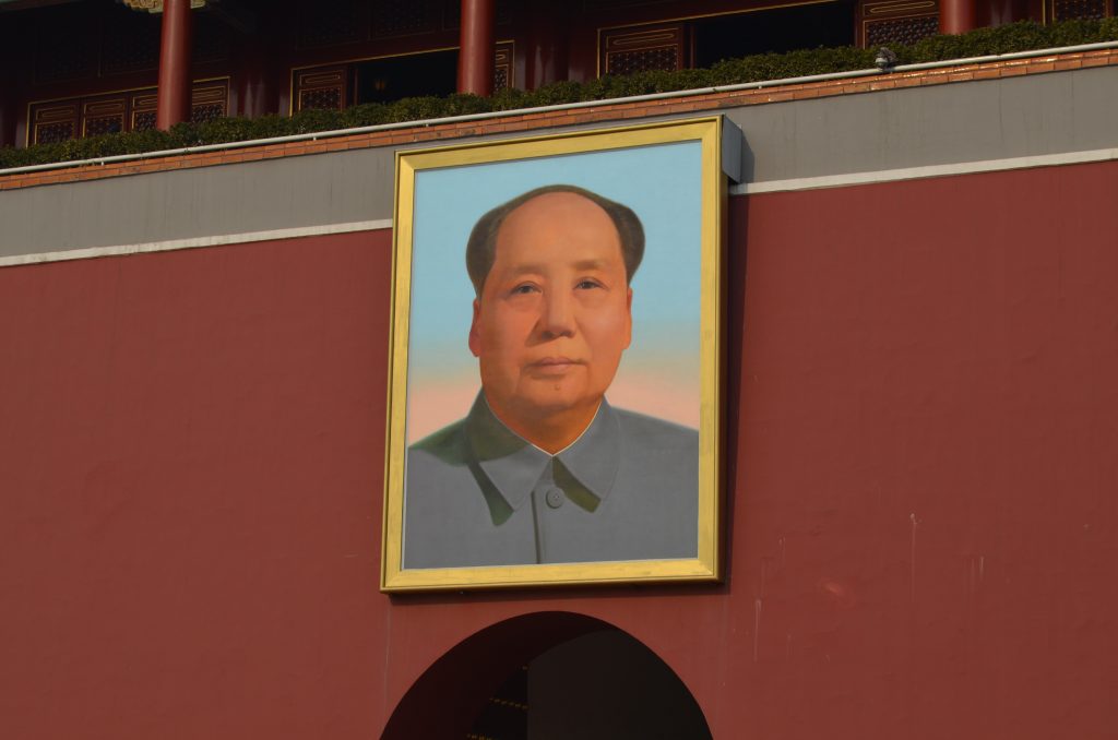 Mao Zedong en Tiananmén en China