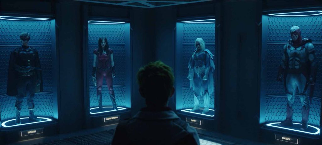 Robin, Wonder Girl, Dove y Hawk en Titans Temporada 2
