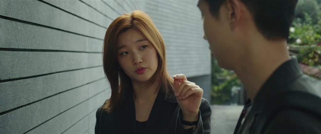 Woo-sik Choi y So-dam Park in Parasite (2019)