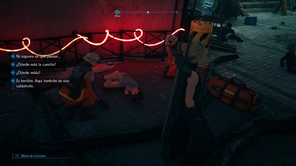 Escena de Final Fantasy VII Remake