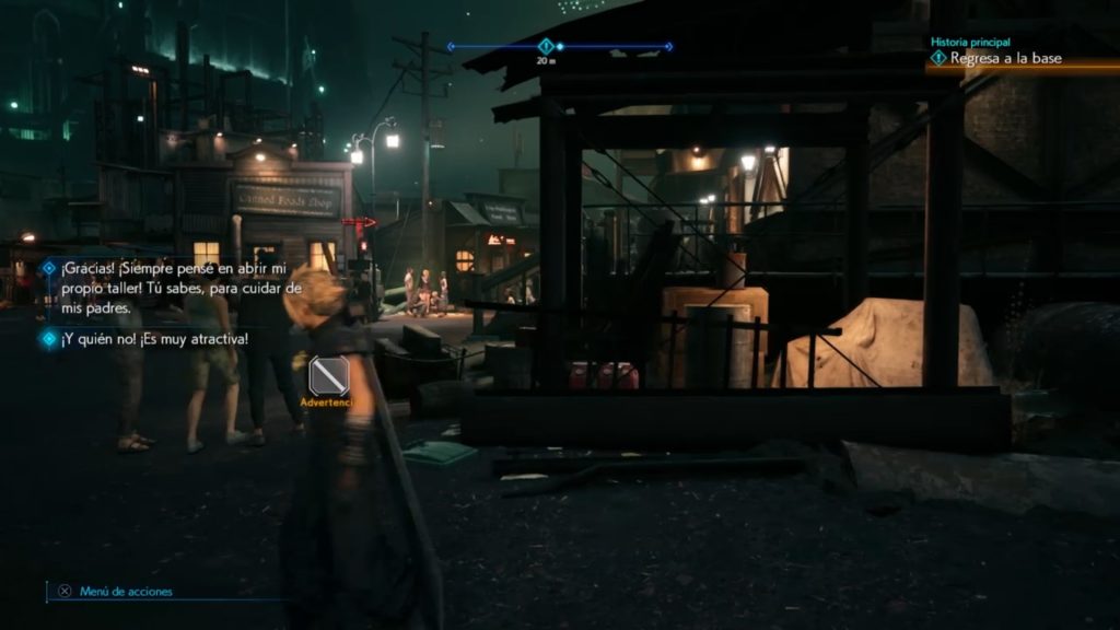 Escena de Final Fantasy VII Remake