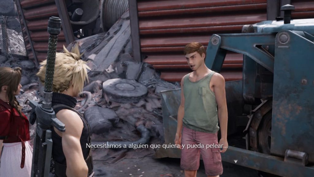 Escena de Final Fantasy VII Remake