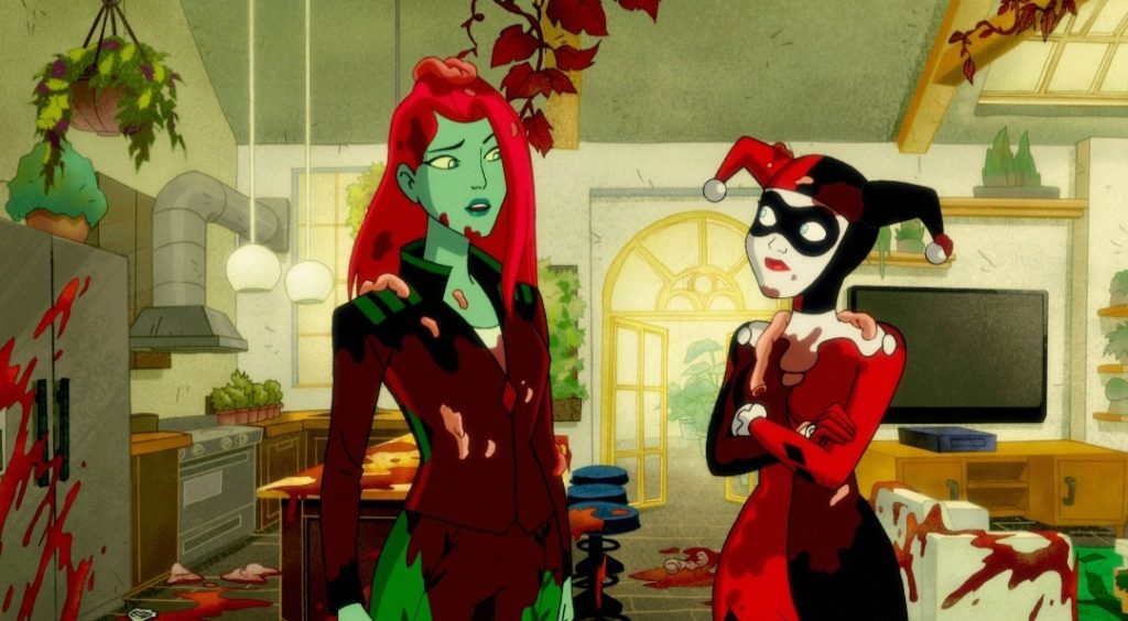 Escena de Harley Quinn (2019) con Poison Ivy