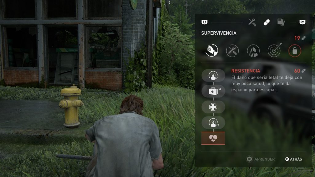 Menu de The Last of Us Part 2