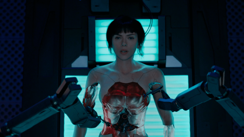 Escena de Ghost in the Shell de 2017 Scarlett Johansson