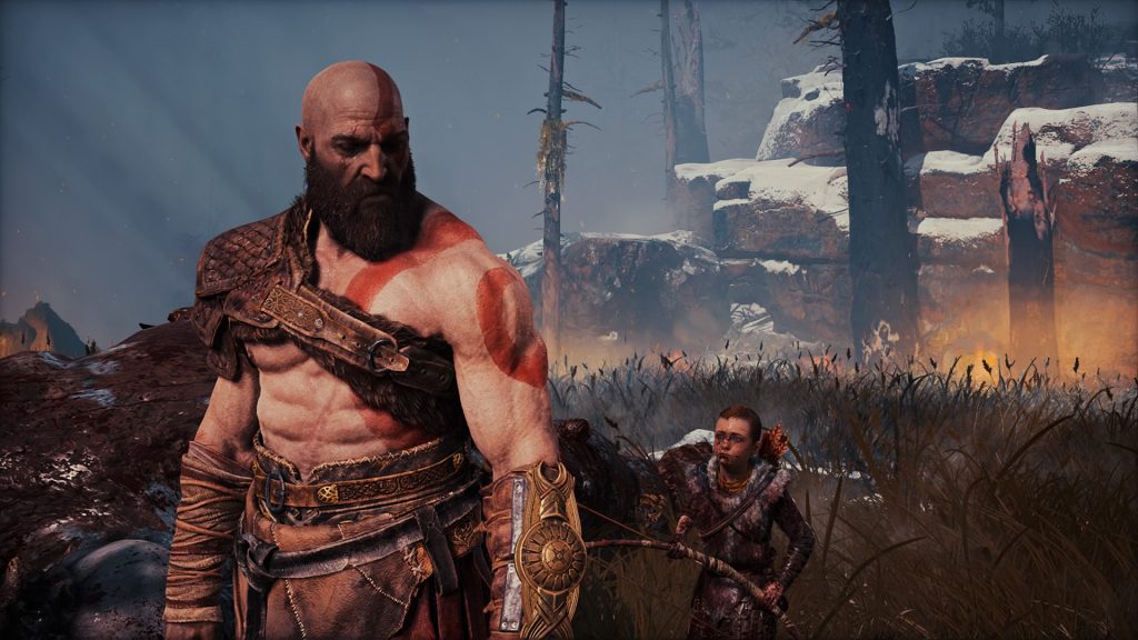 Kratos y Atreus en God of War de 2018 para PS4