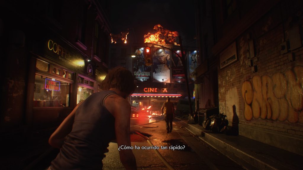 Calles destruidas de Raccoon City